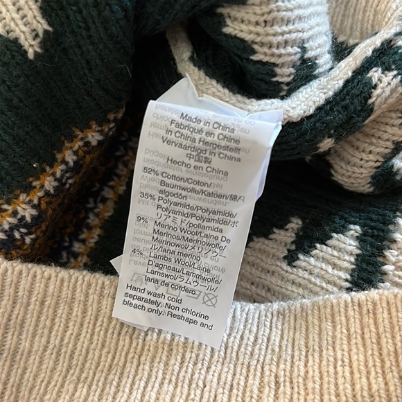 Crewcuts Kids Quarter-Zip Winter Sweater - Size Medium - Picture 4 of 4